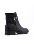 Faux leather ankle boot