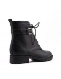 Faux leather ankle boot