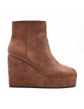 Ankle boot in faux suede