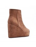 Ankle boot in faux suede