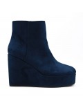 Ankle boot in faux suede