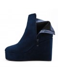 Ankle boot in faux suede