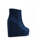 Ankle boot in faux suede