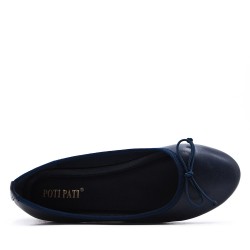 Ballerine confort en simili cuir