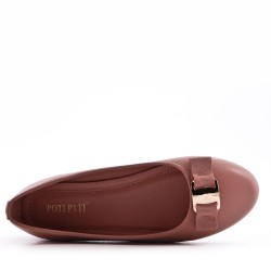 Ballerine confort en simili cuir