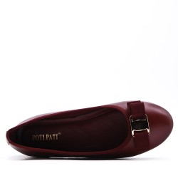 Ballerine confort en simili cuir