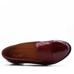 Mocassin en simili cuir pour femme