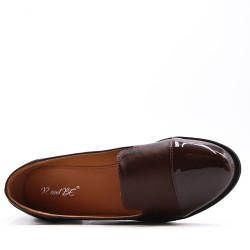 Women's mocassin in faux leather 