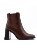 Faux leather ankle boot