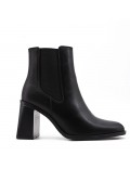 Faux leather ankle boot