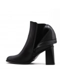 Faux leather ankle boot