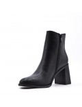 Faux leather ankle boot