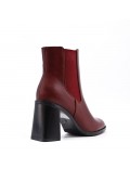 Faux leather ankle boot