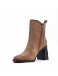 Ankle boot in faux suede