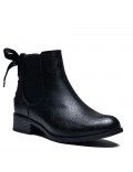 Faux leather ankle boot