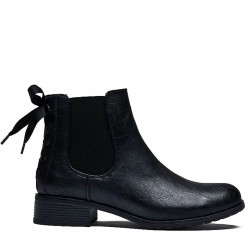 Faux leather ankle boot