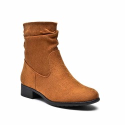 Ankle boot in a mix of materials for autumn and winter