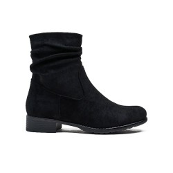 Ankle boot in a mix of materials for autumn and winter