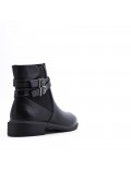 Faux leather ankle boot