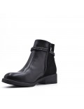 Faux leather ankle boot