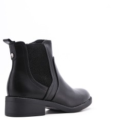 Faux leather ankle boot