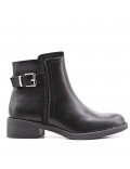 Faux leather ankle boot