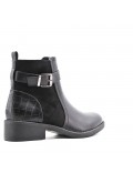 Faux leather ankle boot