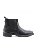 Faux leather ankle boot