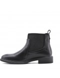 Faux leather ankle boot