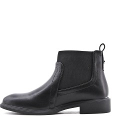 Faux leather ankle boot