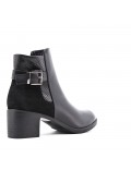 Faux leather ankle boot