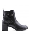 Faux leather ankle boot