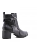 Faux leather ankle boot