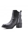 Faux leather ankle boot