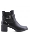 Faux leather ankle boot