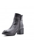 Faux leather ankle boot