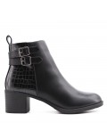 Faux leather ankle boot