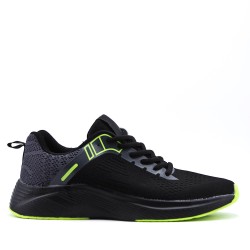 Men's textile lace-up basket