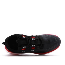 Men's textile lace-up basket