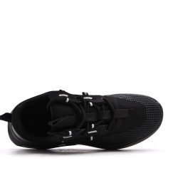 Men's textile lace-up basket