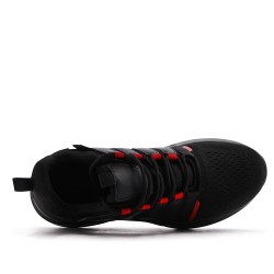 Men's textile lace-up basket