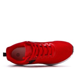 Men's textile lace-up basket