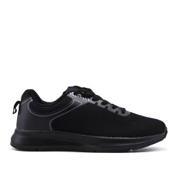 Men's textile lace-up basket