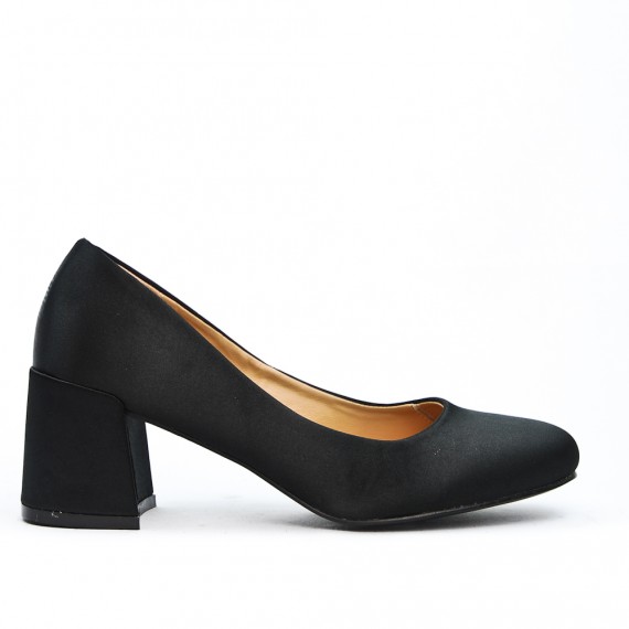 escarpins noirs gros talons