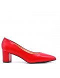 Leatherette pump with heels-Big size