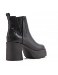 Faux leather ankle boot Big size