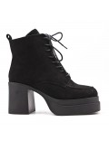 Ankle boot in faux suede