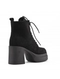 Ankle boot in faux suede