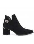 Ankle boot in faux suede