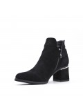 Ankle boot in faux suede